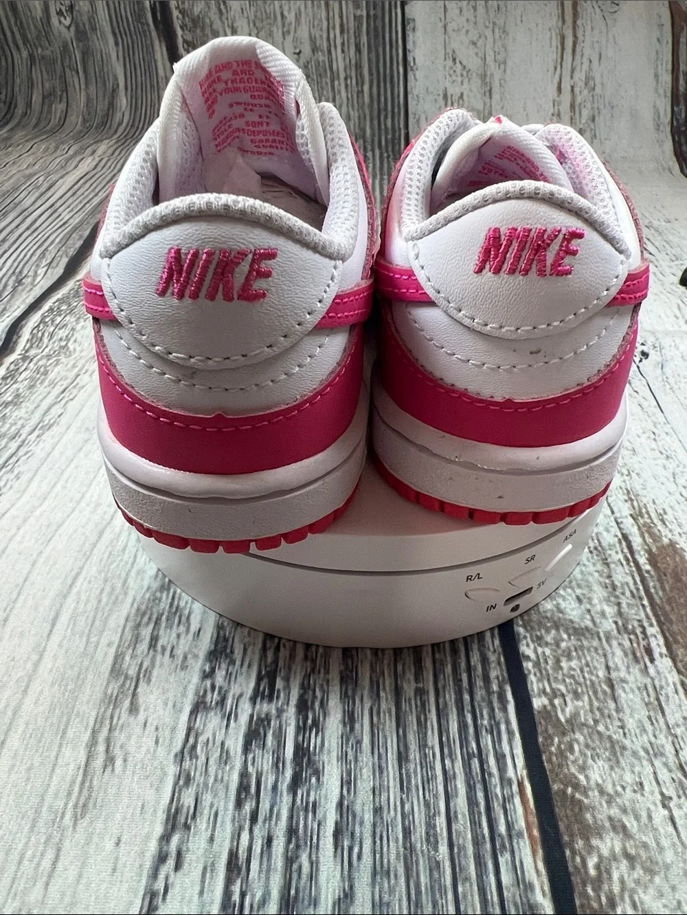 Nike Toddler Dunk Low Sneakers White & Hyper Pink – Size 6C